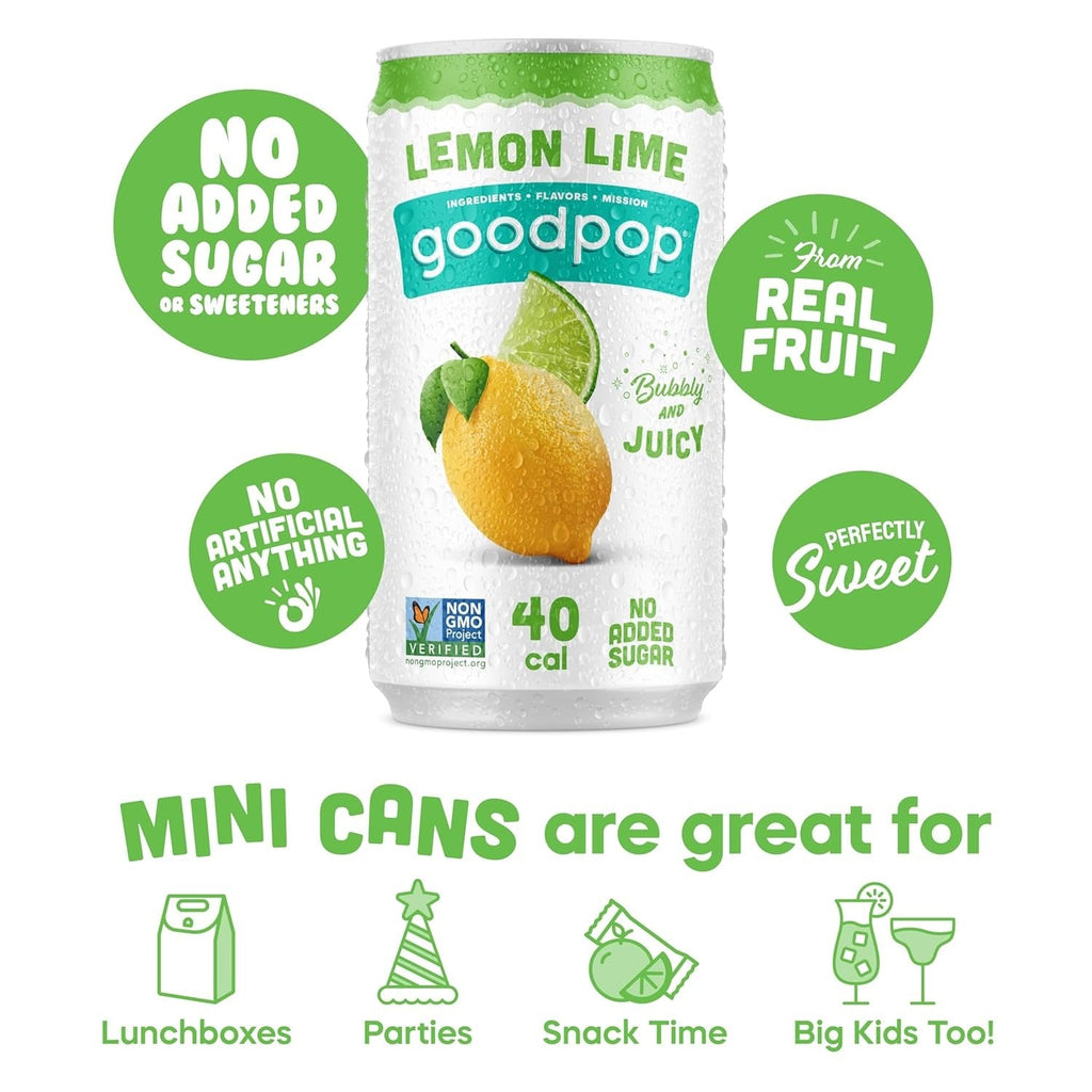 Lemon Lime No Added Sugar Sparkling Juice (6 Pack)