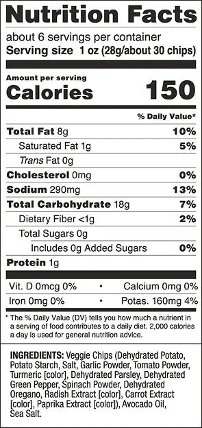 Sea Salt Veggie Chips