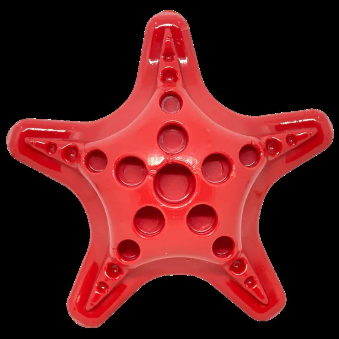 Starfish – Durable Dog Chew Toy - Red