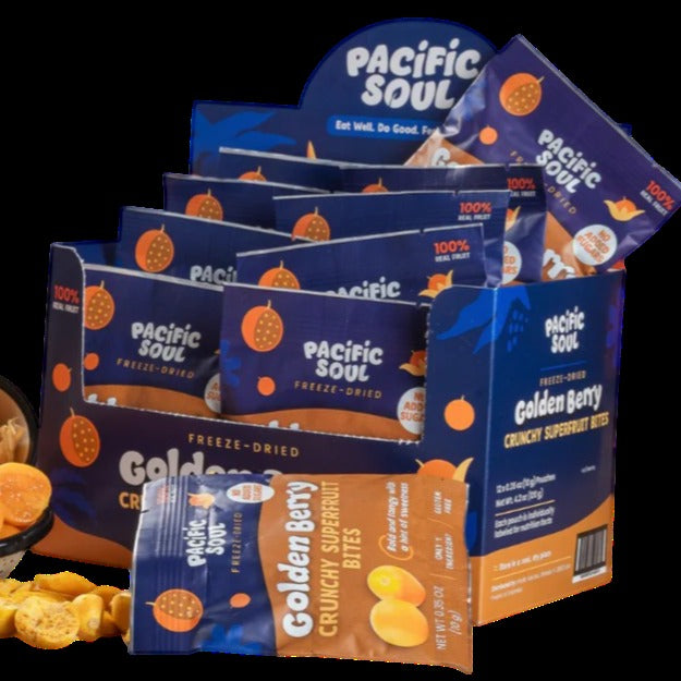 Golden Berry Crunchy Superfruit Bites (12 Pack)