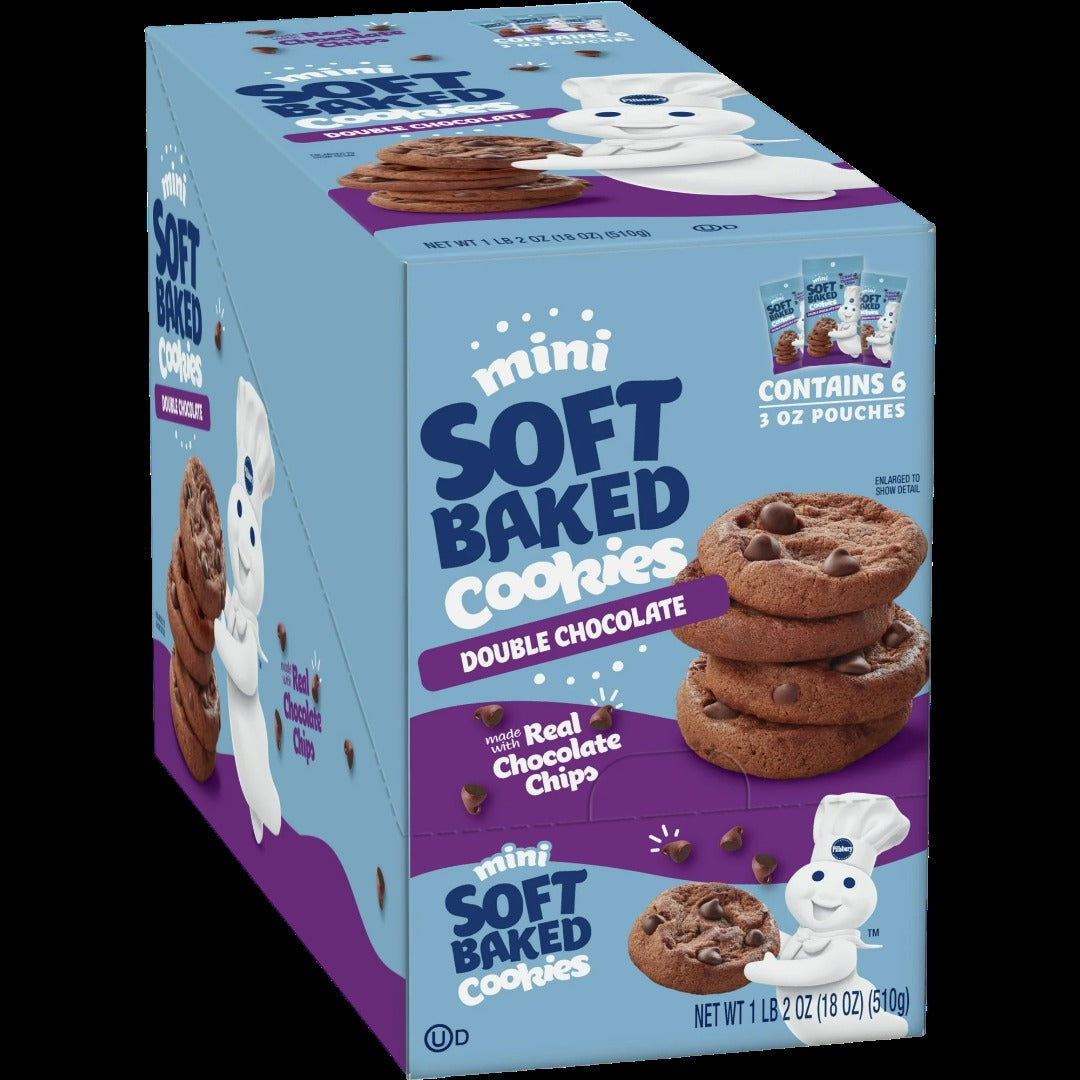 Mini Double Chocolate Soft-Baked Cookies (6 CT)