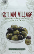 Marinated Green & Black Olives