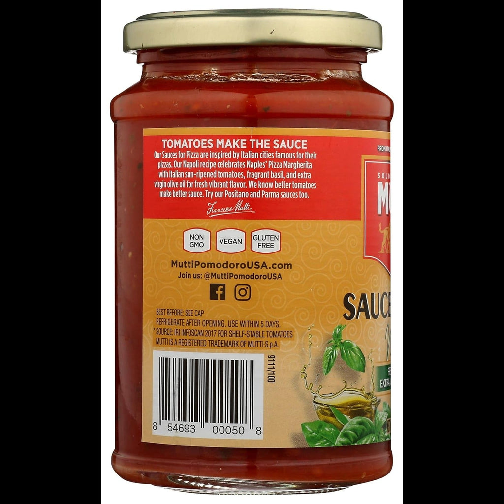 Basil Pizza Sauce With Extra Virgin Olive Oil
