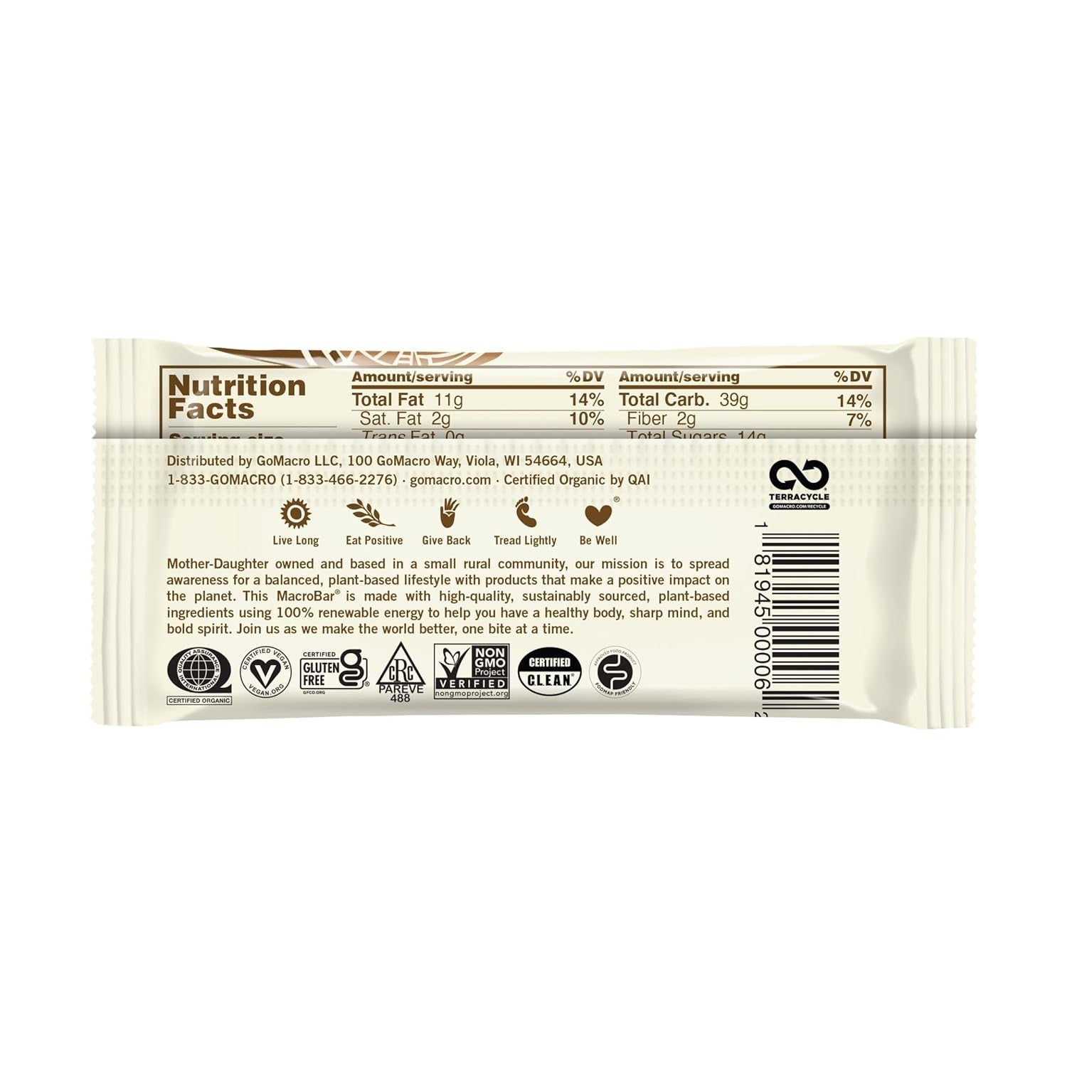 Organic Peanut Butter Chocolate Chip (12 Pack)