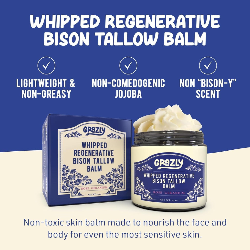 Bison Tallow Balm - Rose Geranium