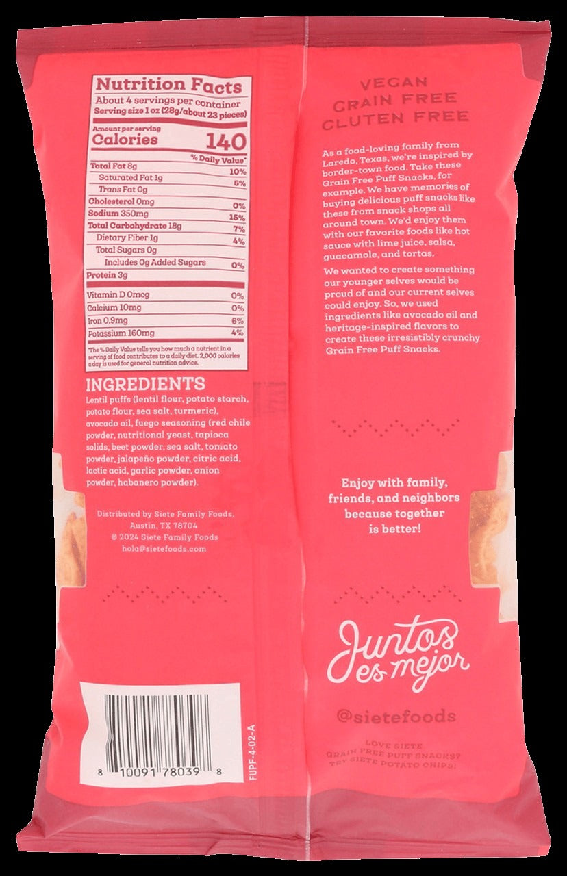 Fuego Lentil Puffs