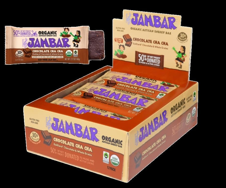 Organic Artisan Energy Bar - Chocolate Cha Cha (12 CT)