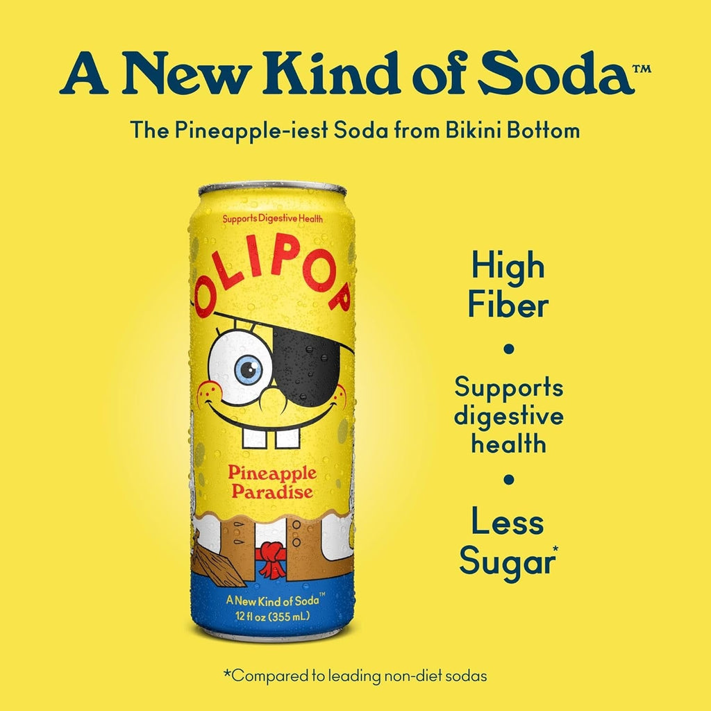Prebiotic Soda, Pineapple Paradise (4 Pack)