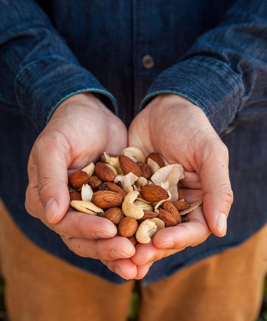 Sprouted Almonds and Cashews - Cinnamon Java and Coffee Soaked (8 Snack Packs)