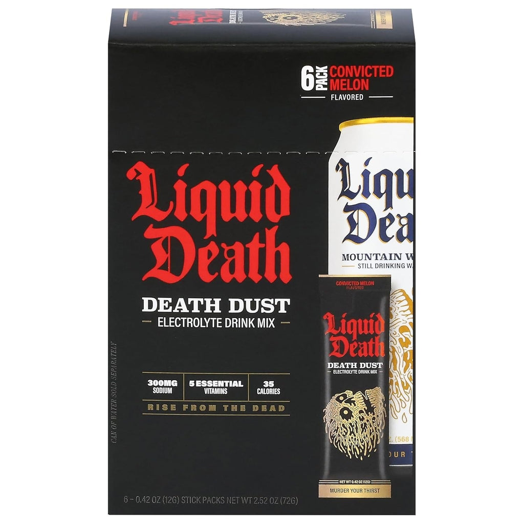 Death Dust Convicted Melon Electrolyte Drink Mix (6 Packets)