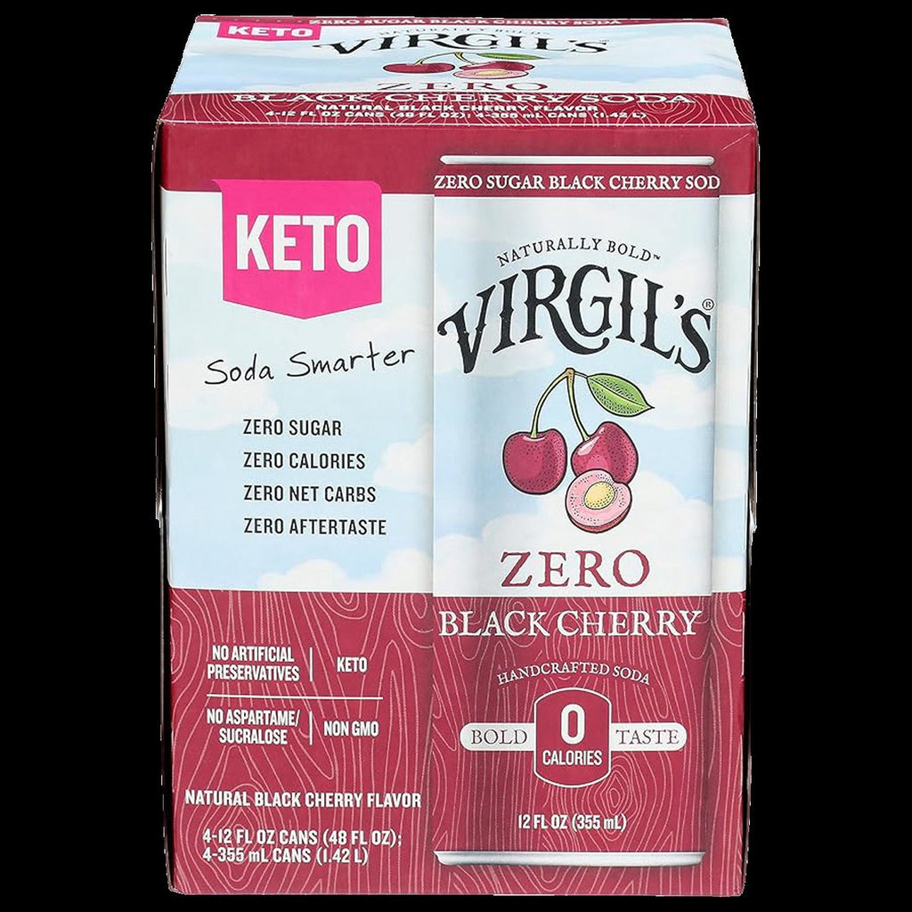 Zero Sugar Black Cherry Soda (4 Pack)