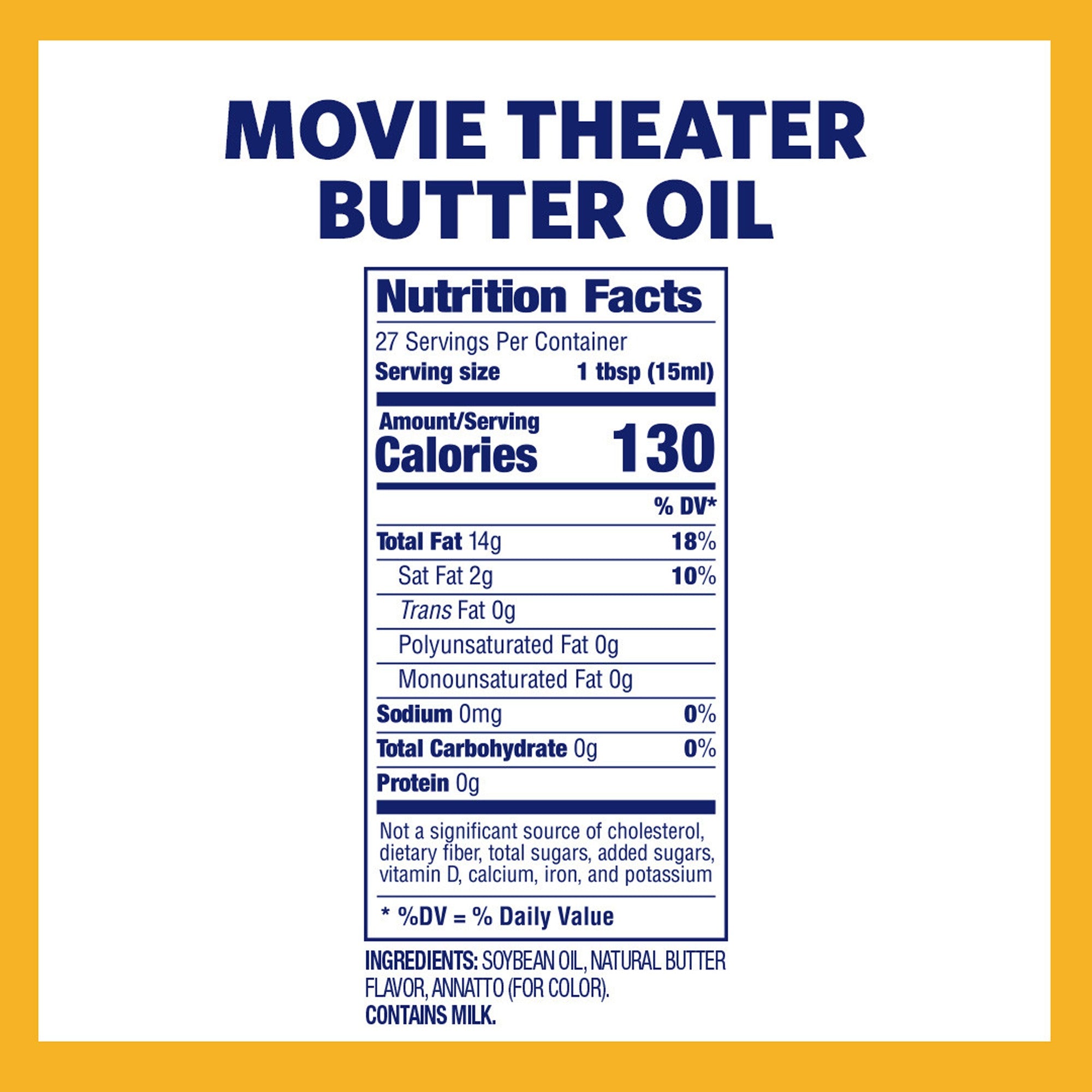 Butter Flavor Popcorn Oil