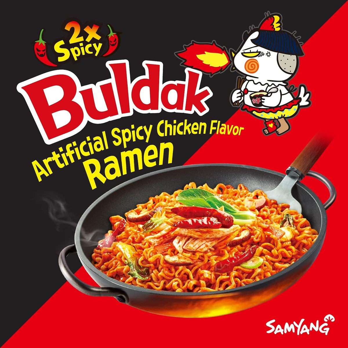 Buldak 2x Spicy Chicken Flavor Noodles Ramen (5 CT)