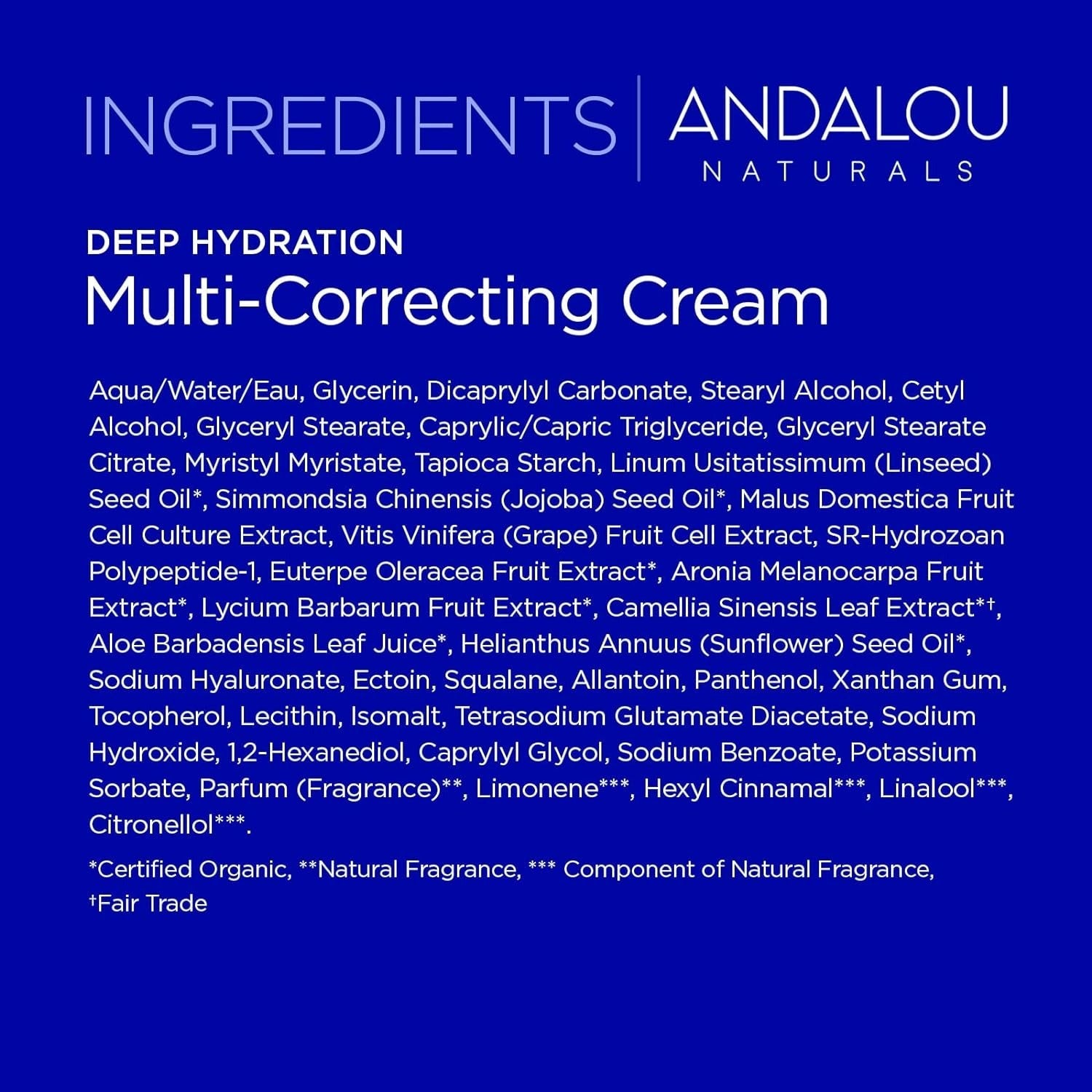 Deep Hydration Multi-Correcting Face Cream