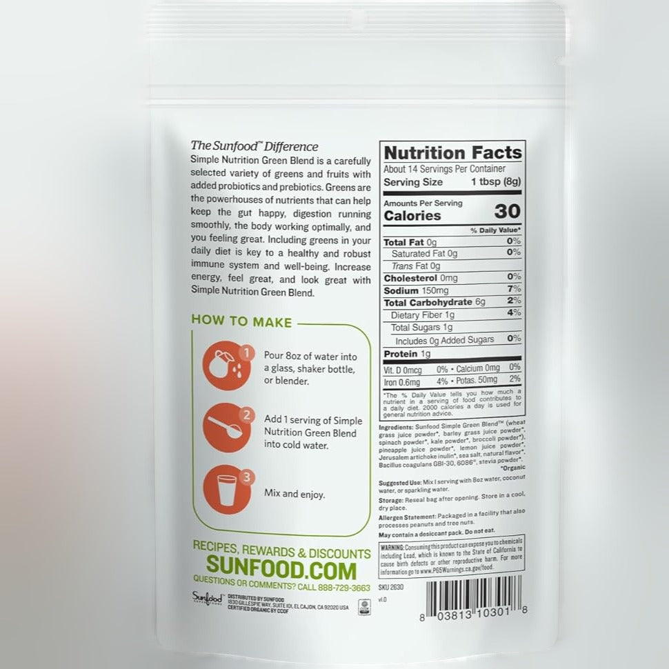Simple Nutrition Green Blend Powder