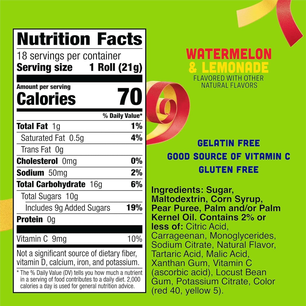 Watermelon and Lemonade Fruit Splitz (18 CT)