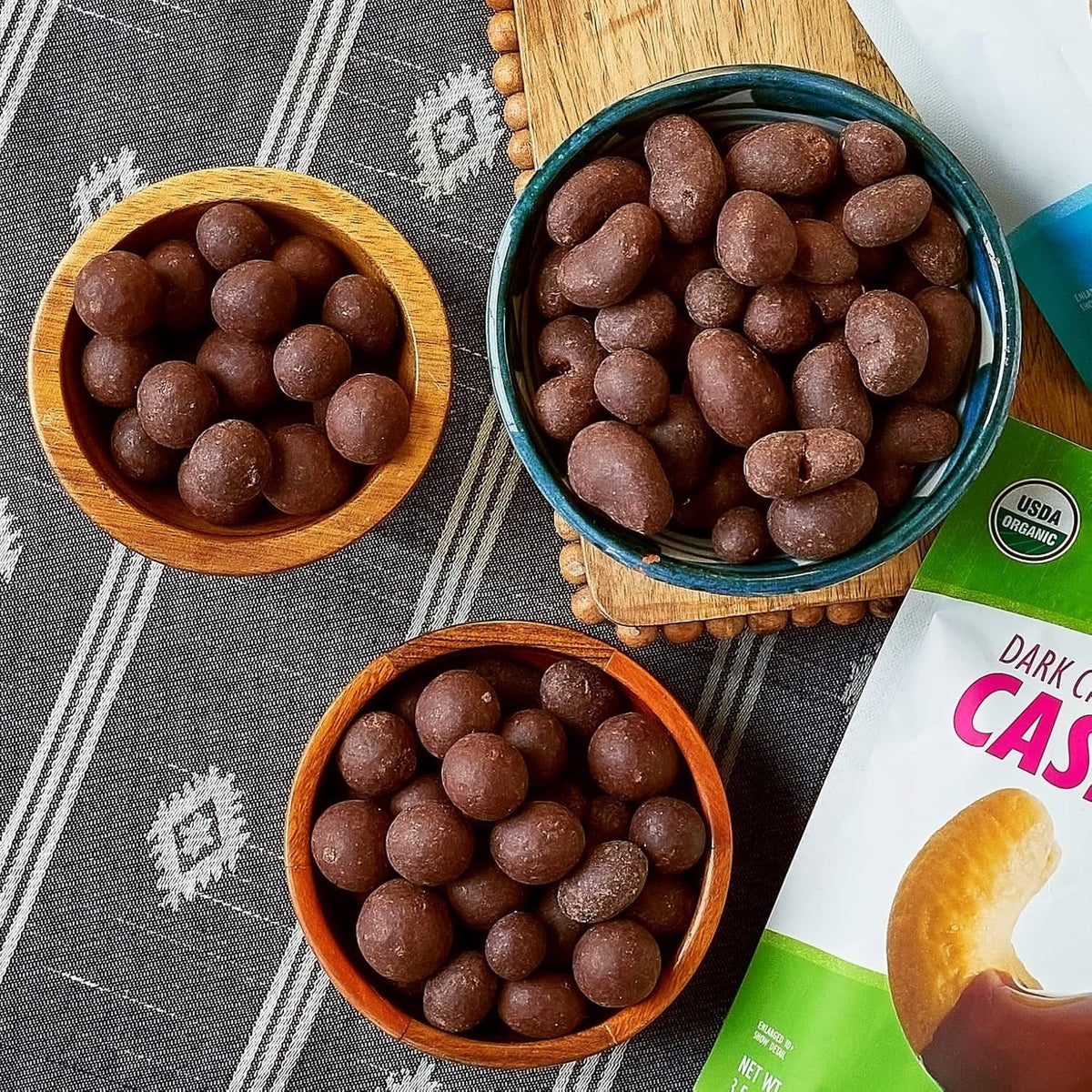 Wicked Dark Organic Chocolate Covered Cashews