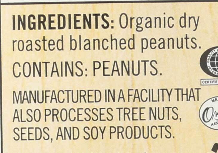 Organic Peanut Butter Smooth Unsalted