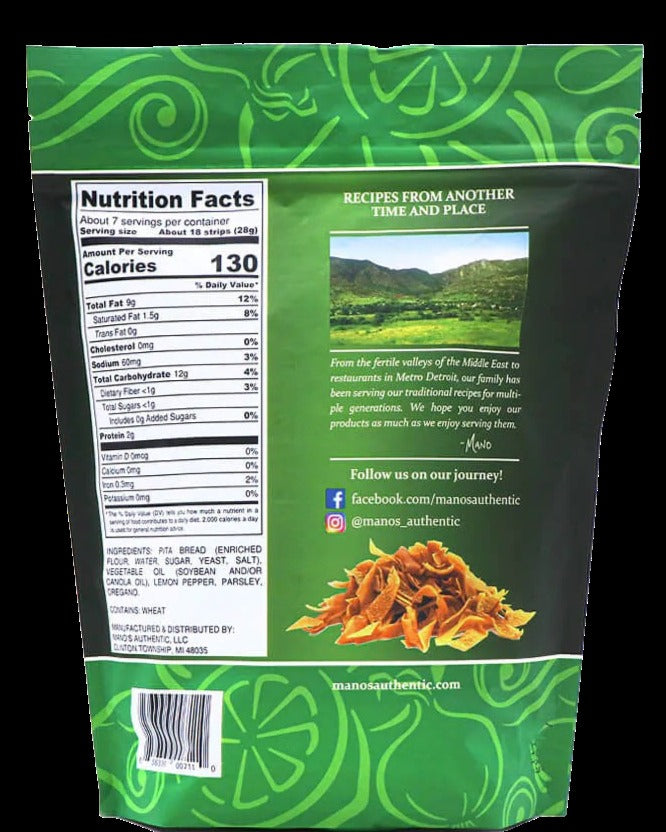 Pita Strips Lemon Hrb