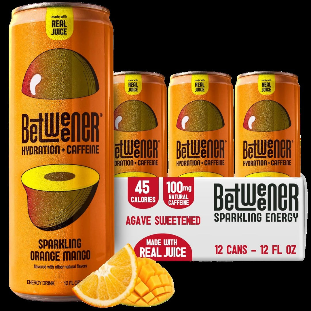Sparkling Orange Mango Hydration + Caffeine Drink (12 Pack)