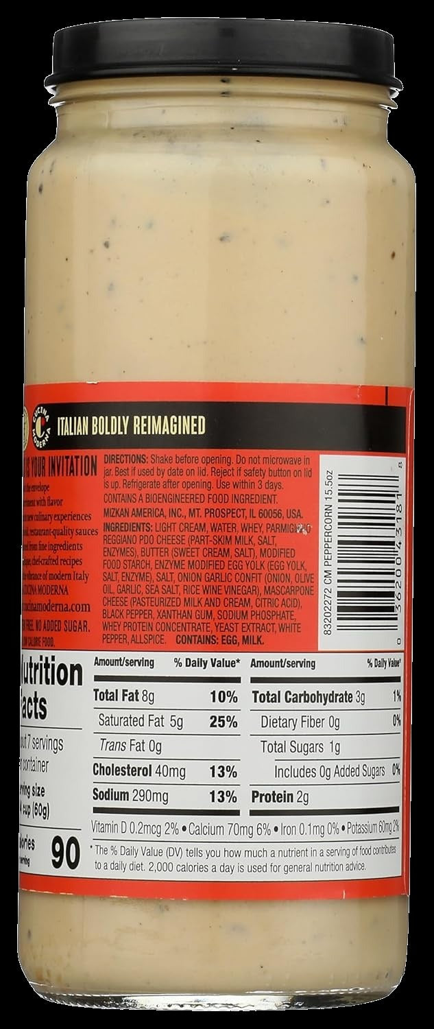 Peppercorn Cream Pasta Sauce