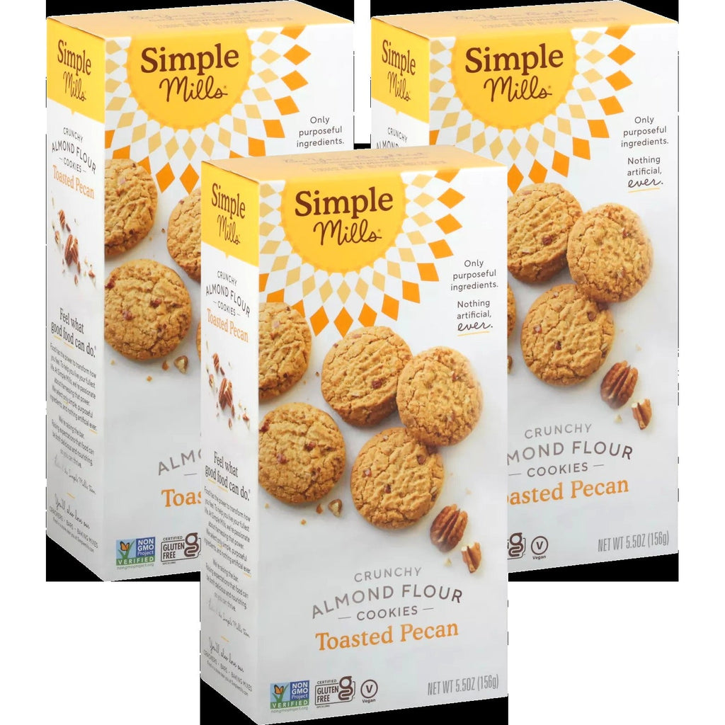 Almond Flour Crunchy Toasted Pecan Cookies (3 Pack)