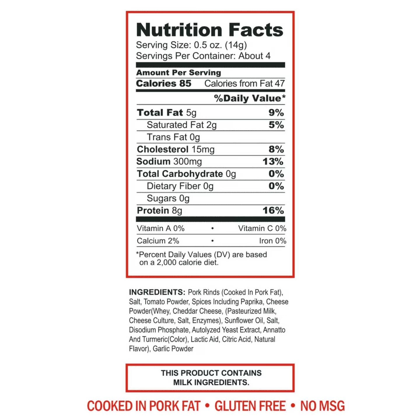 Pepperoni Pizza Pork Rinds (12 CT)