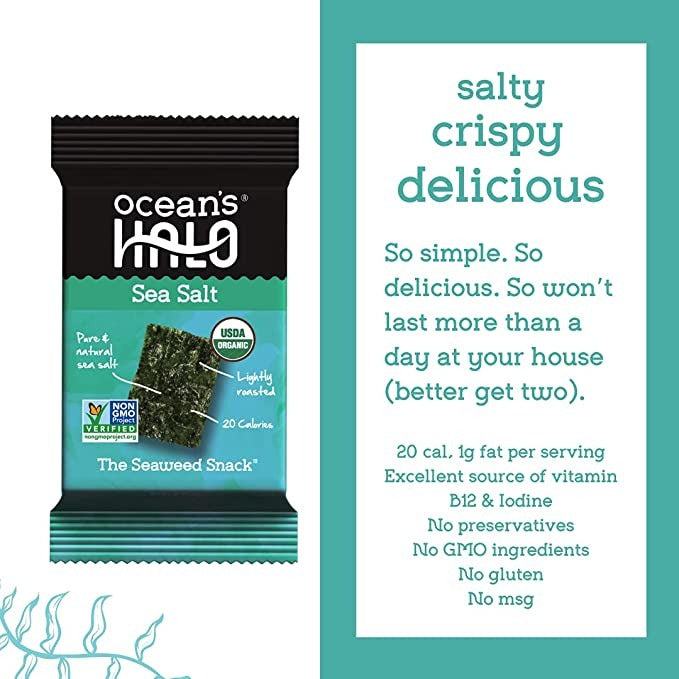 Sea Salt Seaweed Snacks (20 pack)