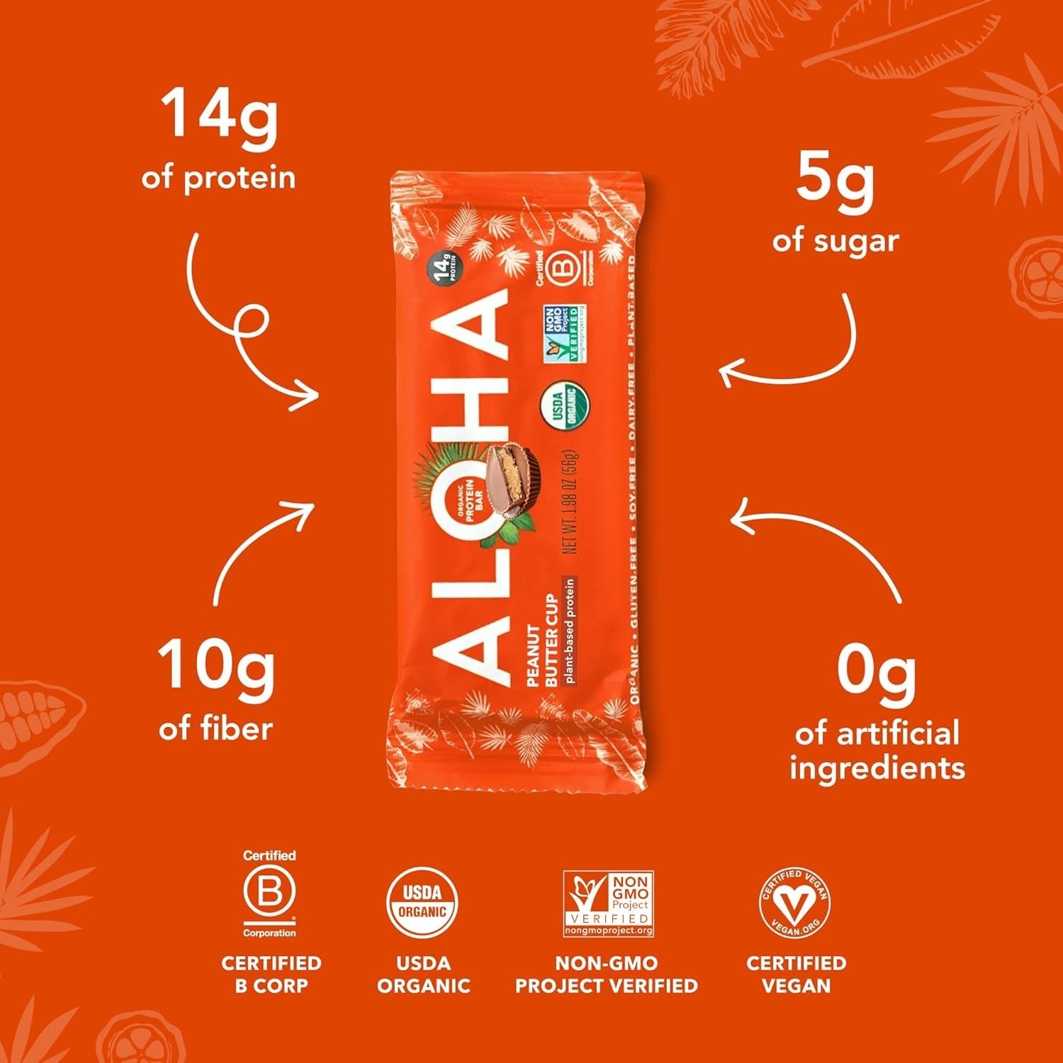 Organic Peanut Butter Chocolate Chip Protein Bars (12 CT)