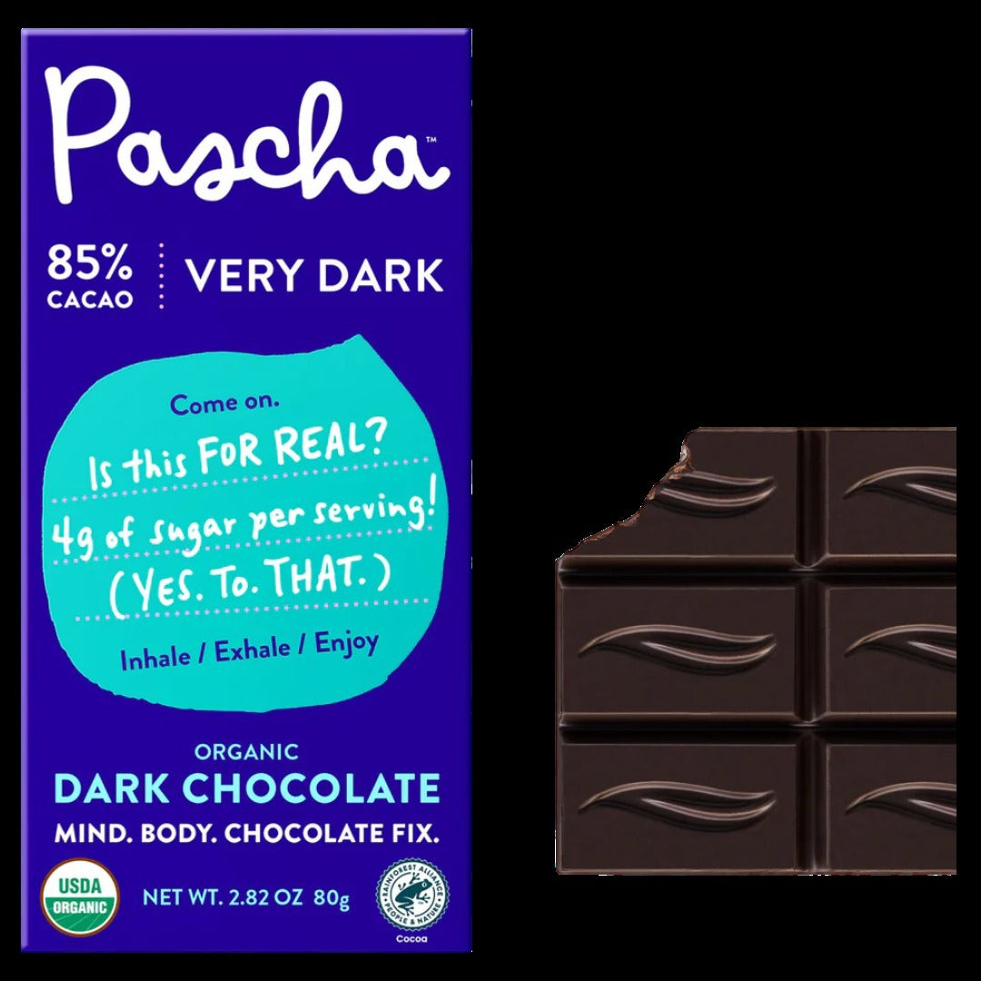 Organic Dark Chocolate Bar 85% Cacao