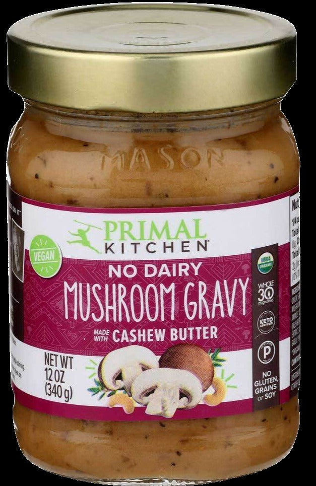 Mushroom Gravy with Cashew Butter
