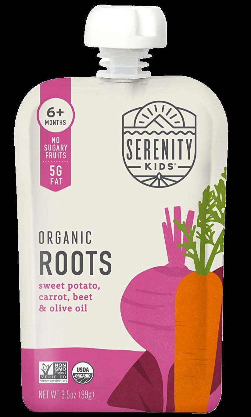 Organic Carrot Veggie Puree Baby Food Pouche (6 Pack)