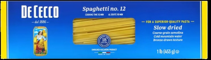 Spaghetti Pasta No.12