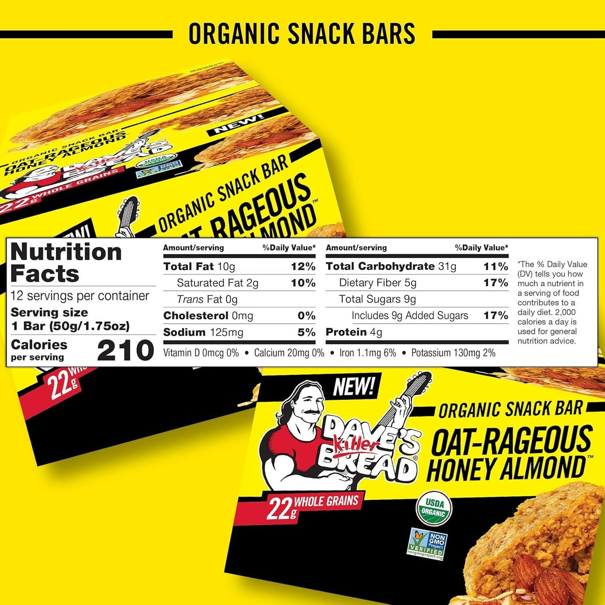 Honey Almond Oat-Rageous Bar (12CT)