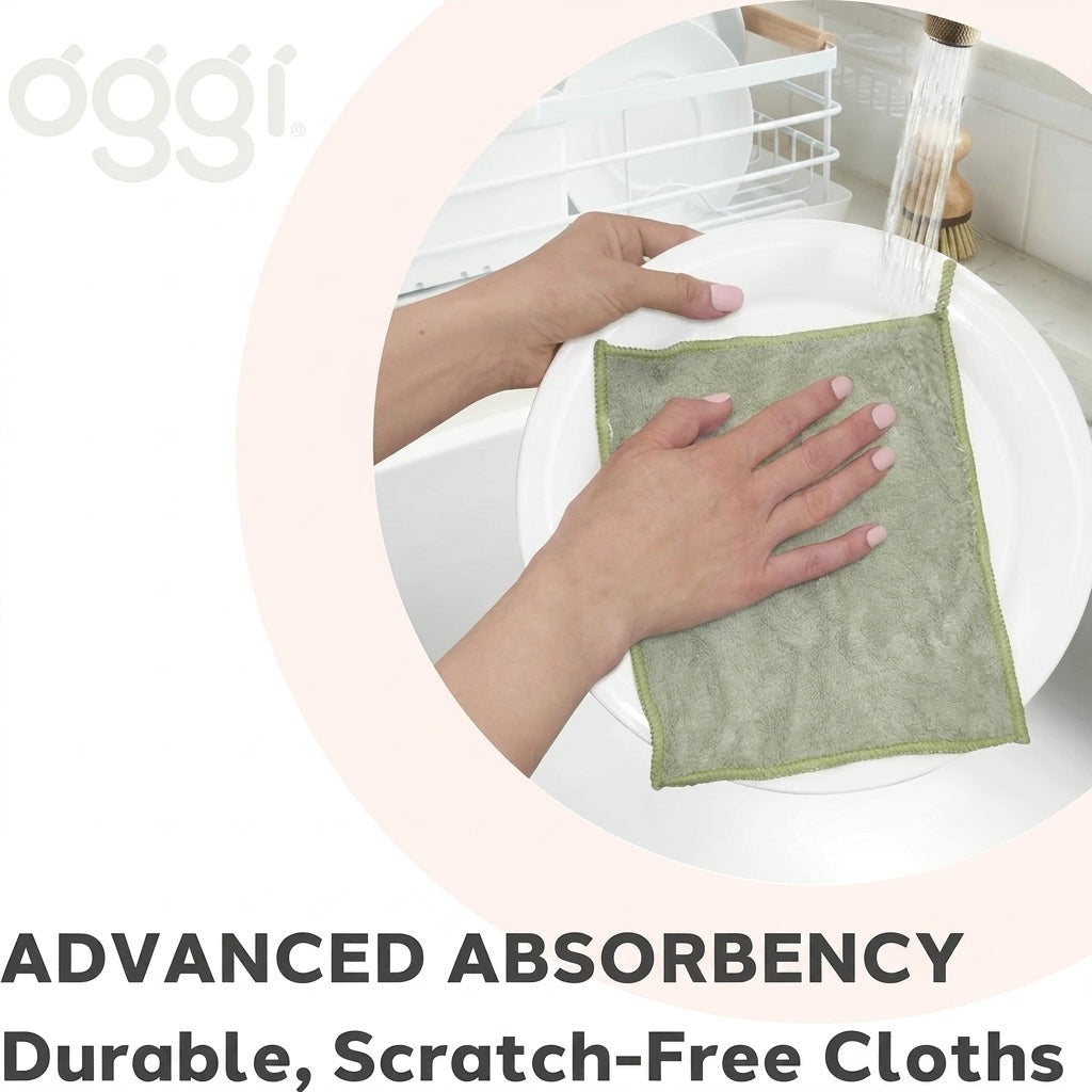 Bamboo Kitchen Cloths - Sage (6 CT)