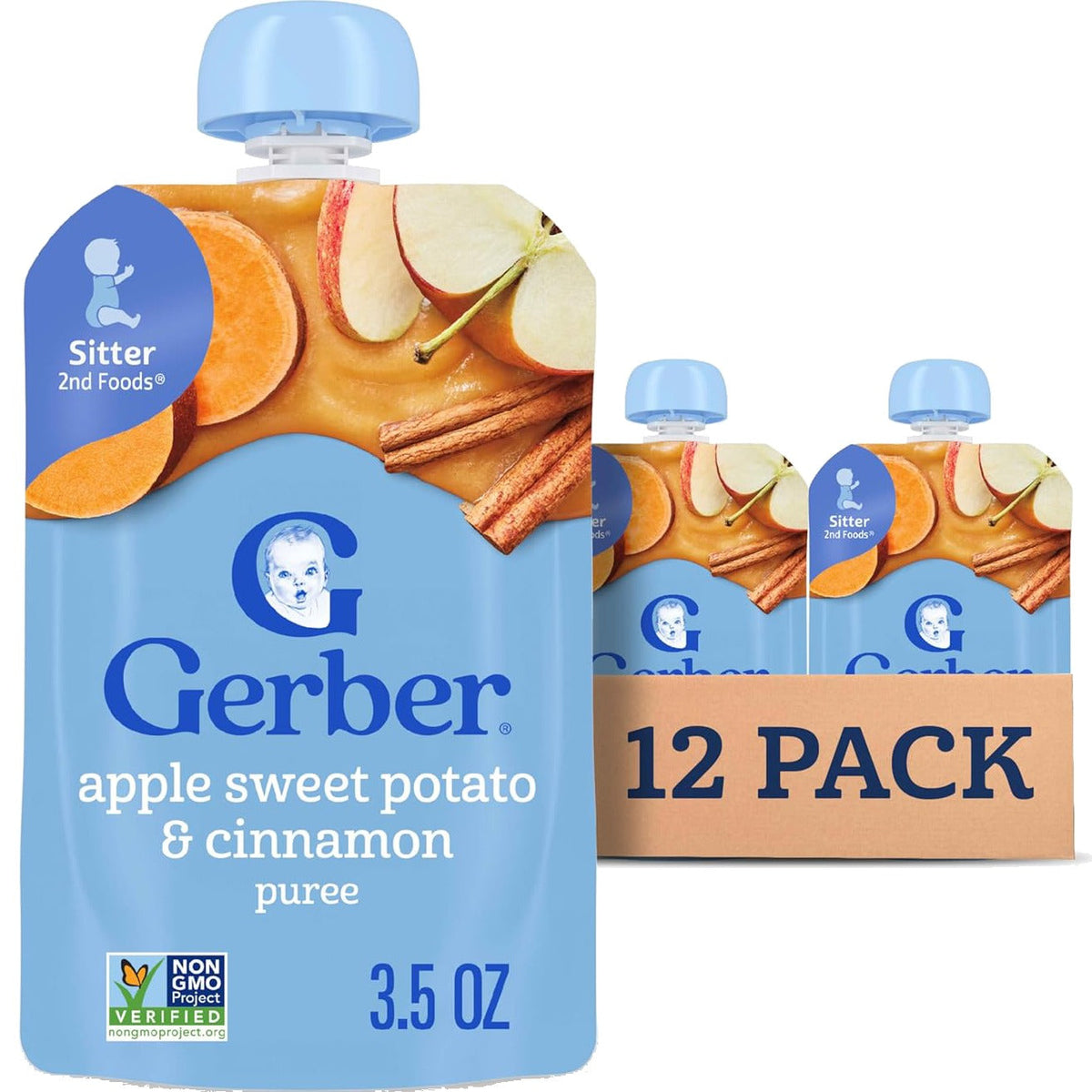 Apple Sweet Potato With Cinnamon Baby Food (12 Pack)