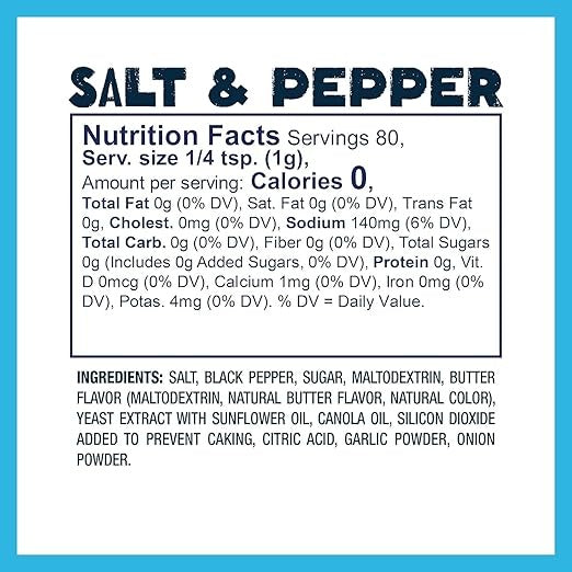 Salt & Pepper Popcorn Seasoning