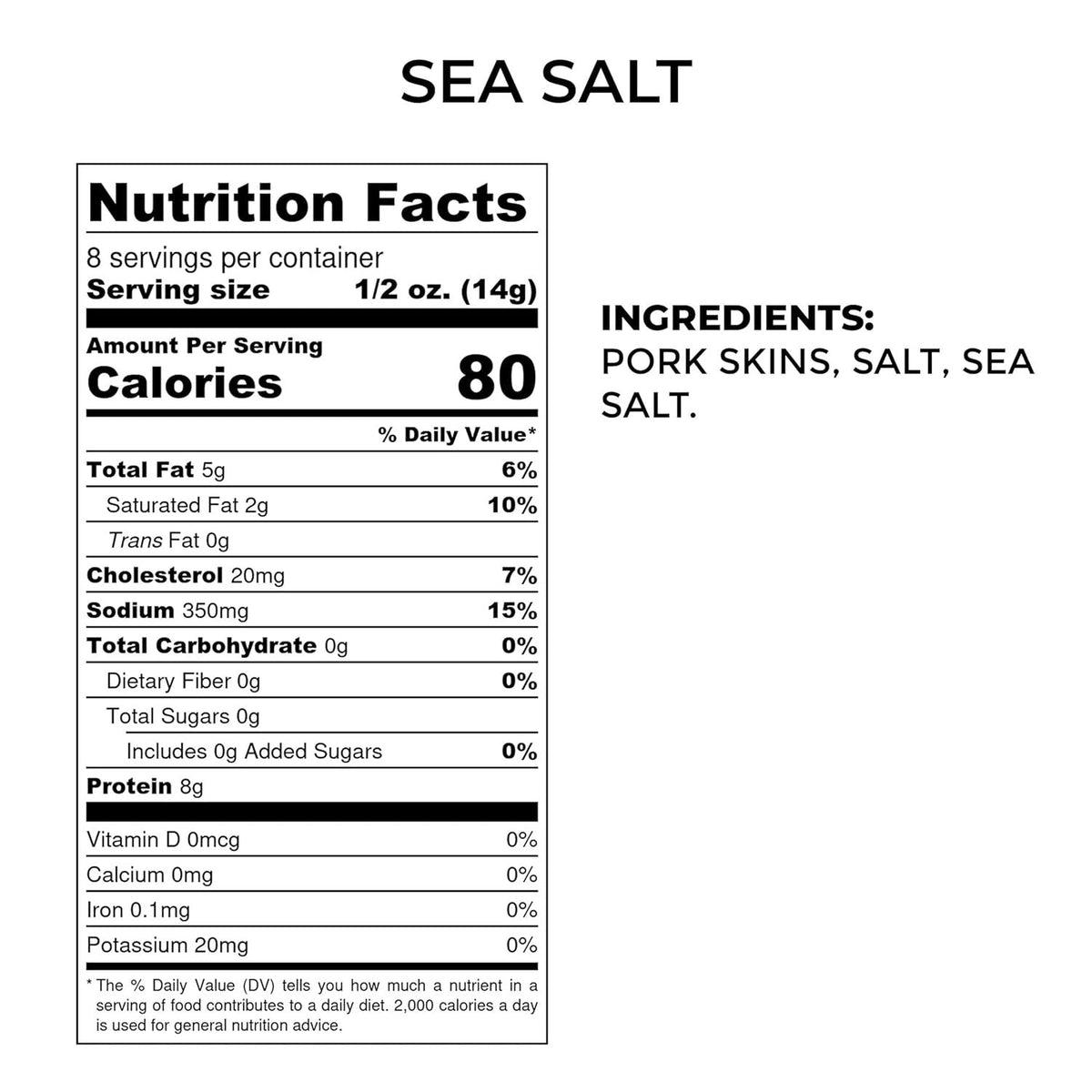 Sea Salt Pork Rinds