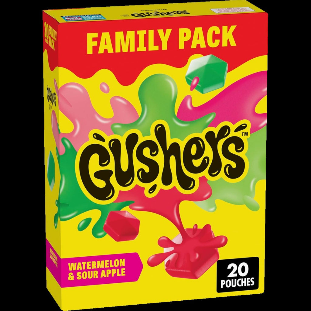 Watermelon And Sour Apple Fruit Flavored Snacks Family Size (20 CT)