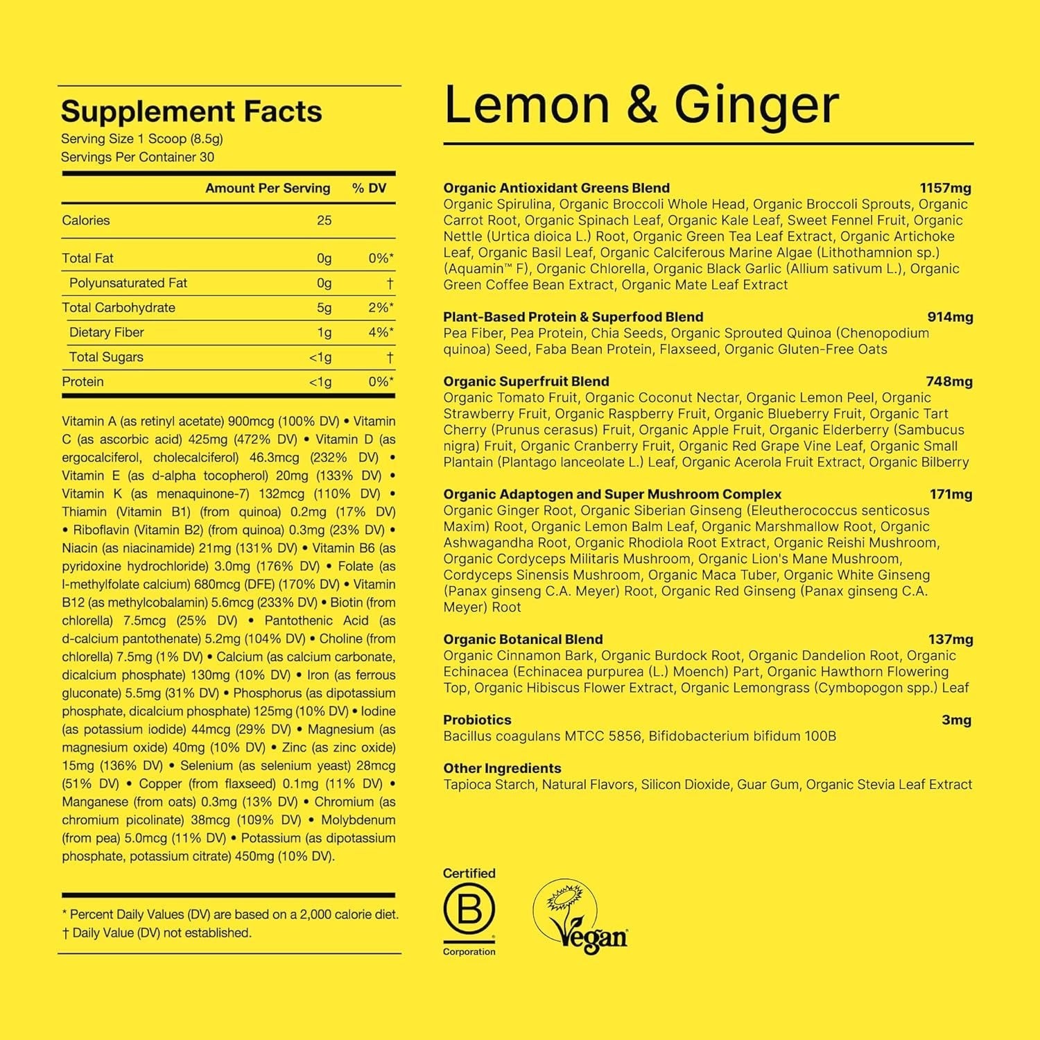 Organic Superfood Greens (12 Packets)