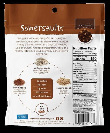Dutch Cocoa Sunflower Seed Crunchy Bites