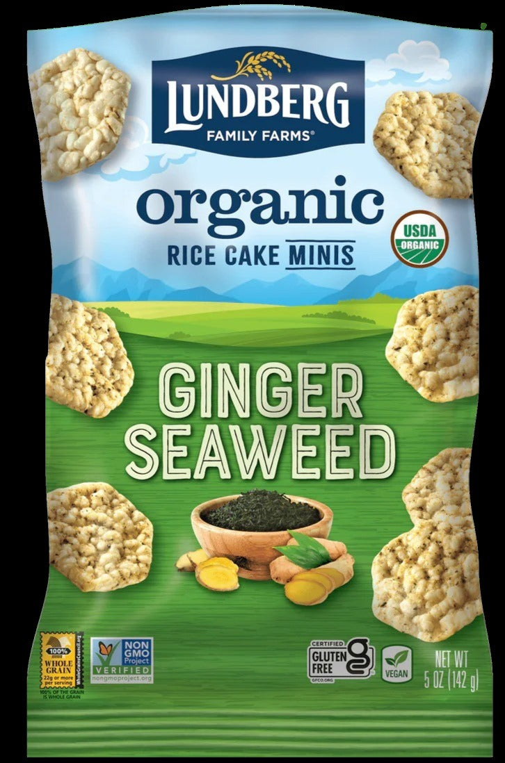 Organic Mini Ginger Seaweed Rice Cake