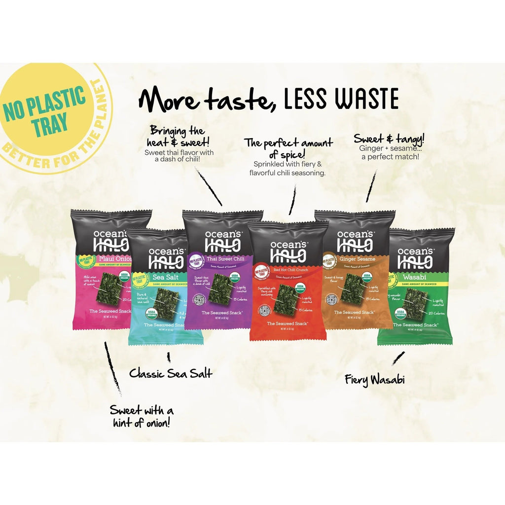 Organic Thai Sweet Chili Trayless Seaweed Snacks (5 pack)