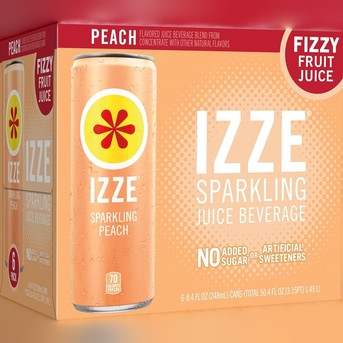 Sparkling Peach Juice (6 Pack)