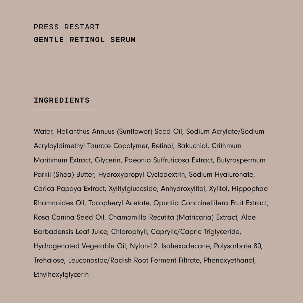 Press Restart Gentle Retinol Serum