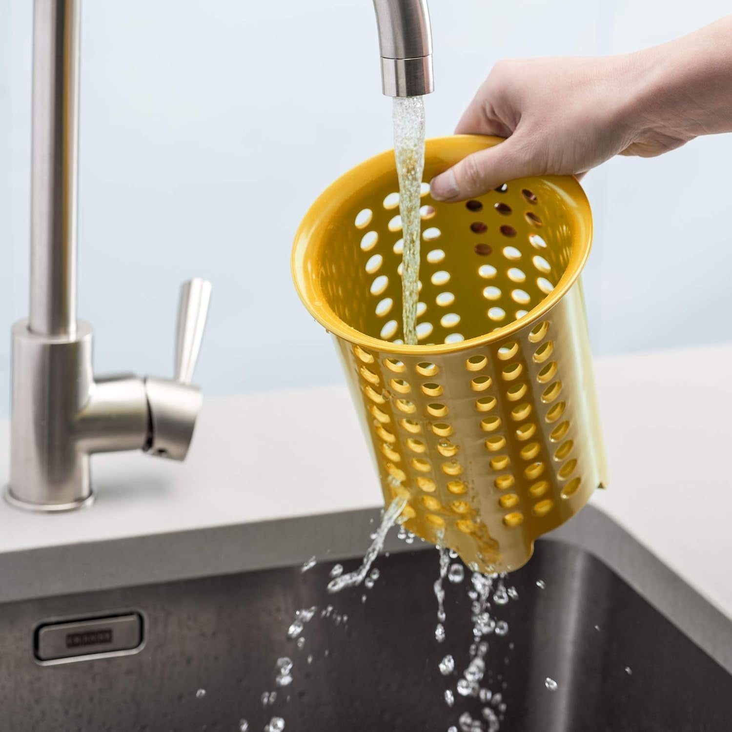 Cutlery Drainer - Mustard