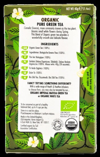 Organic Pure Green Tea 20Pk