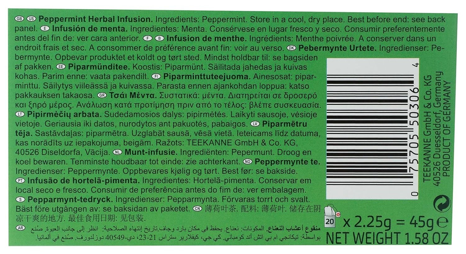 Peppermint Herbal Tea