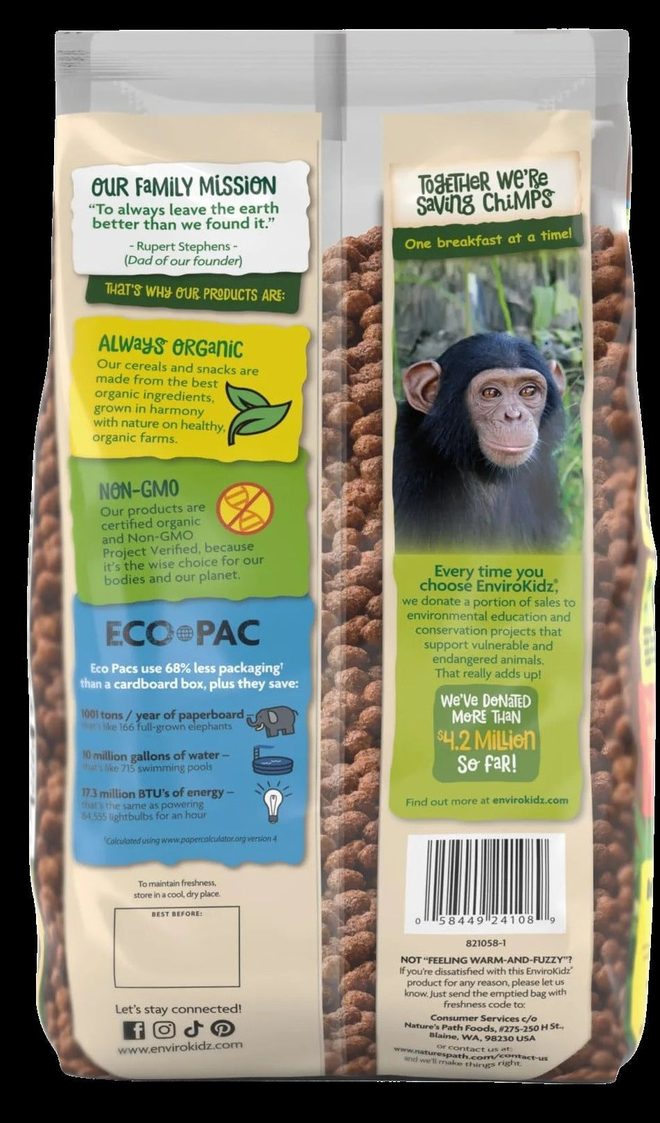 Choco Chimps Chocolate Flavored Cereal