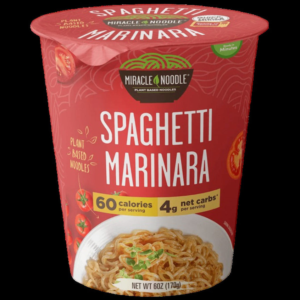 Low Carb Instant Cup Noodles Spaghetti Marinara (6 Pack)